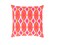 Tiwari Home 22" Orange and Pink Square Throw Pillow - Down Filler